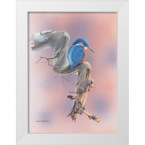 Birdy III White Modern Wood Framed Art Print by Weenink, Ruud
