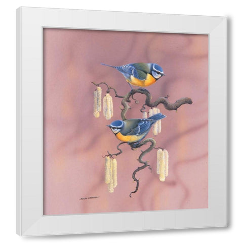 Birdy IV White Modern Wood Framed Art Print by Weenink, Ruud