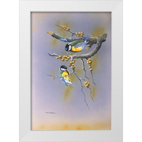 Together White Modern Wood Framed Art Print by Weenink, Ruud