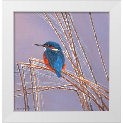 Peace White Modern Wood Framed Art Print by Weenink, Ruud