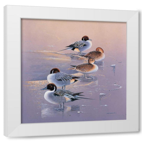 All together now I White Modern Wood Framed Art Print by Weenink, Ruud