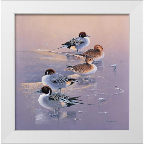 All together now I White Modern Wood Framed Art Print by Weenink, Ruud