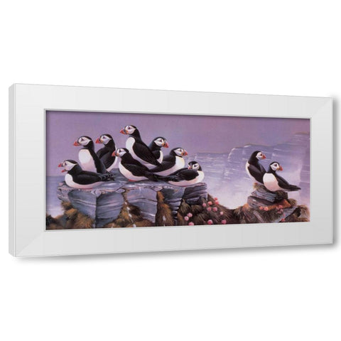 All together now II White Modern Wood Framed Art Print by Weenink, Ruud