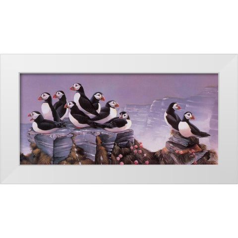 All together now II White Modern Wood Framed Art Print by Weenink, Ruud
