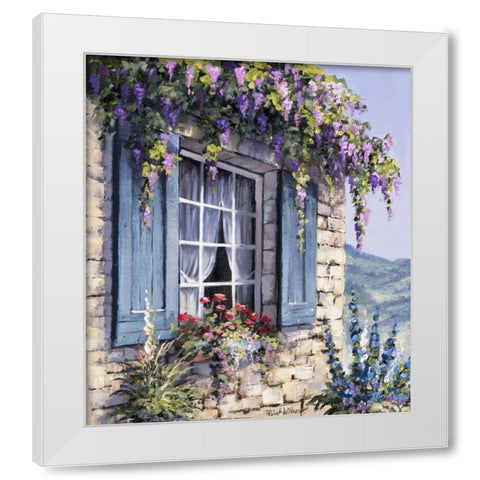 Window I White Modern Wood Framed Art Print by Withaar, Reint