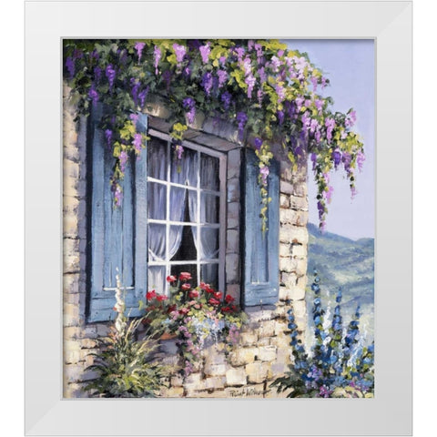 Window I White Modern Wood Framed Art Print by Withaar, Reint