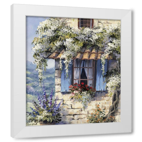 Window II White Modern Wood Framed Art Print by Withaar, Reint