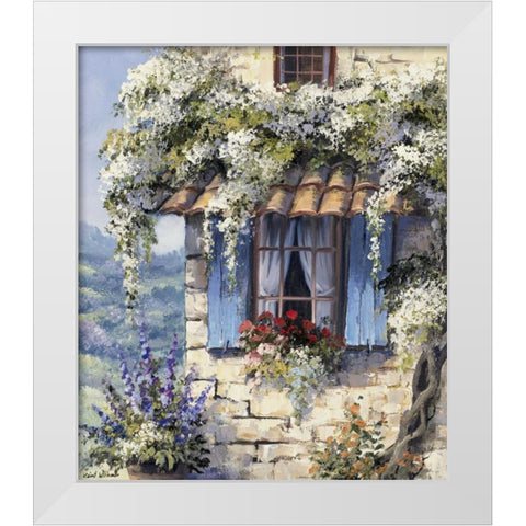 Window II White Modern Wood Framed Art Print by Withaar, Reint
