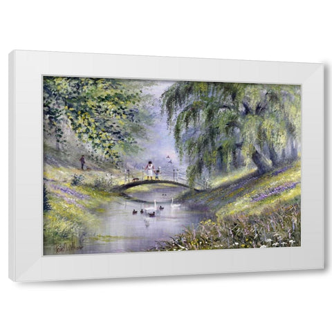 Surrounded by nature White Modern Wood Framed Art Print by Withaar, Reint