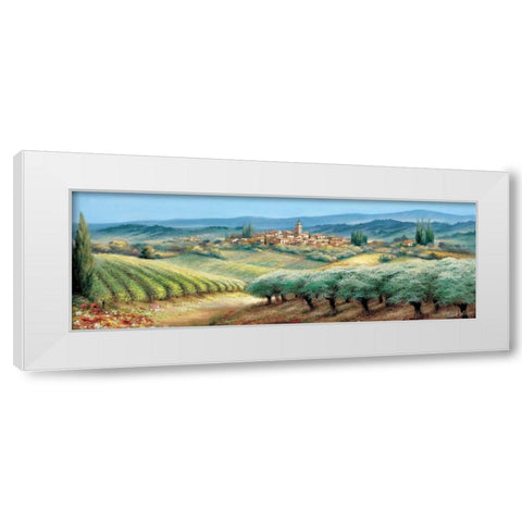 Provence I White Modern Wood Framed Art Print by Withaar, Reint
