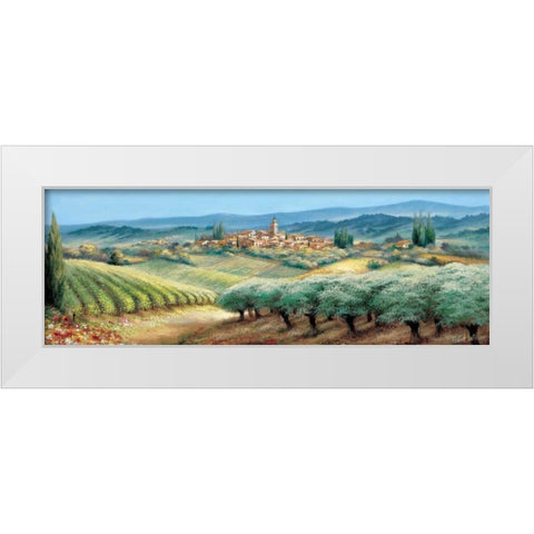 Provence I White Modern Wood Framed Art Print by Withaar, Reint