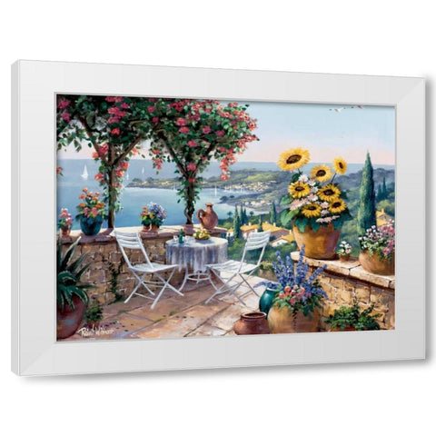 Moments of meditation White Modern Wood Framed Art Print by Withaar, Reint