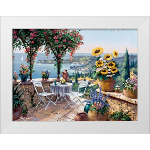 Moments of meditation White Modern Wood Framed Art Print by Withaar, Reint