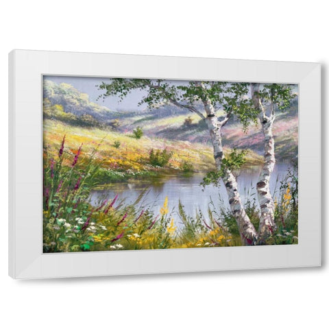 After a storm White Modern Wood Framed Art Print by Withaar, Reint