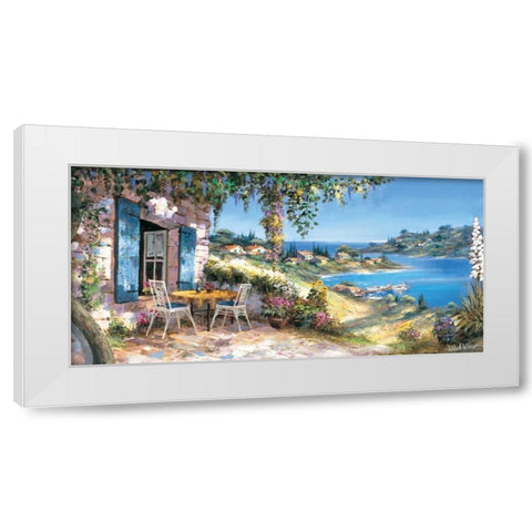 Lovely panorama White Modern Wood Framed Art Print by Withaar, Reint
