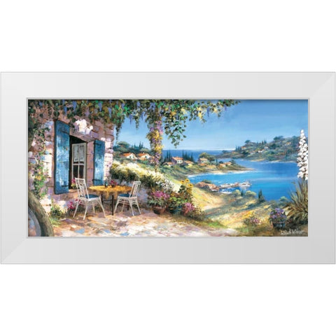 Lovely panorama White Modern Wood Framed Art Print by Withaar, Reint