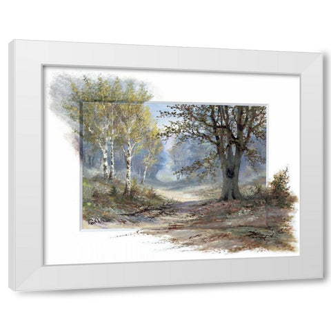Forest creation White Modern Wood Framed Art Print by Withaar, Reint