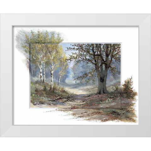 Forest creation White Modern Wood Framed Art Print by Withaar, Reint