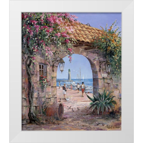 Beach White Modern Wood Framed Art Print by Withaar, Reint