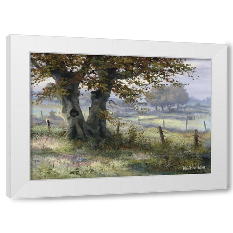 Classic tense White Modern Wood Framed Art Print by Withaar, Reint
