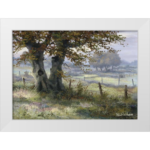 Classic tense White Modern Wood Framed Art Print by Withaar, Reint