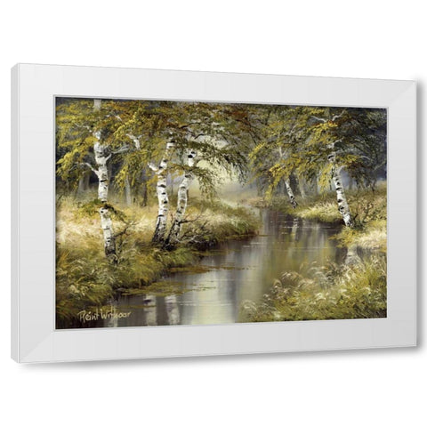 Forest creation White Modern Wood Framed Art Print by Withaar, Reint