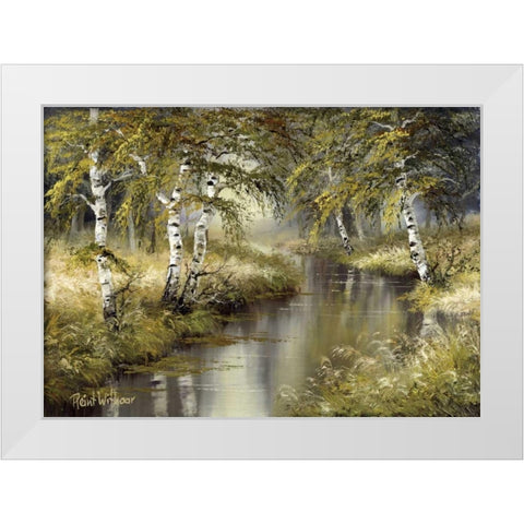 Forest creation White Modern Wood Framed Art Print by Withaar, Reint