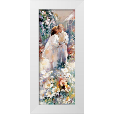 Secrets White Modern Wood Framed Art Print by Camel, Stefanie