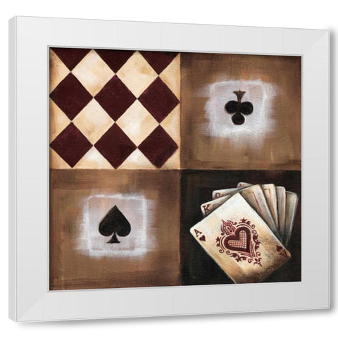 Flush White Modern Wood Framed Art Print by Fields, Wendy