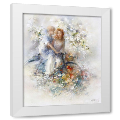 Spring White Modern Wood Framed Art Print by Haenraets, Willem