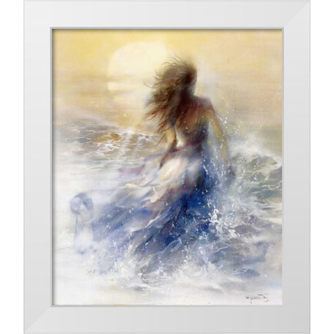 Summer White Modern Wood Framed Art Print by Haenraets, Willem