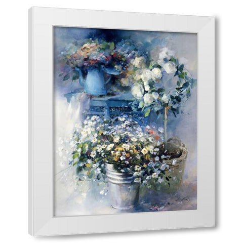 Summer gift  White Modern Wood Framed Art Print by Haenraets, Willem