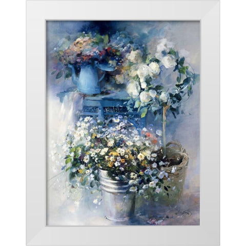 Summer gift  White Modern Wood Framed Art Print by Haenraets, Willem