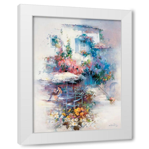 Summer gold White Modern Wood Framed Art Print by Haenraets, Willem