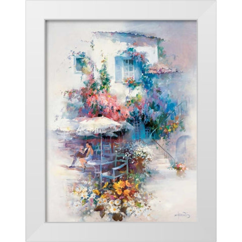 Summer gold White Modern Wood Framed Art Print by Haenraets, Willem