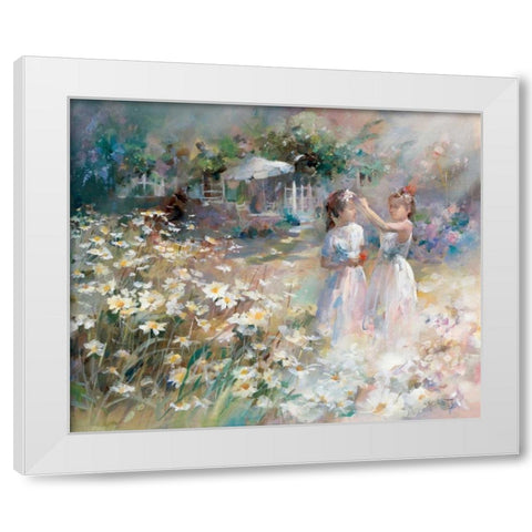 Brides Maides White Modern Wood Framed Art Print by Haenraets, Willem