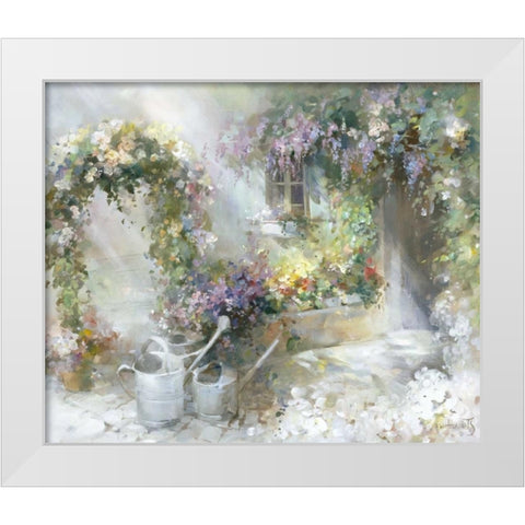 Morning dawn White Modern Wood Framed Art Print by Haenraets, Willem