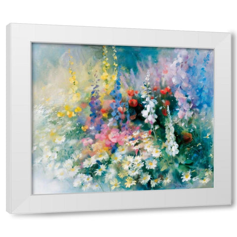 Roadside White Modern Wood Framed Art Print by Haenraets, Willem