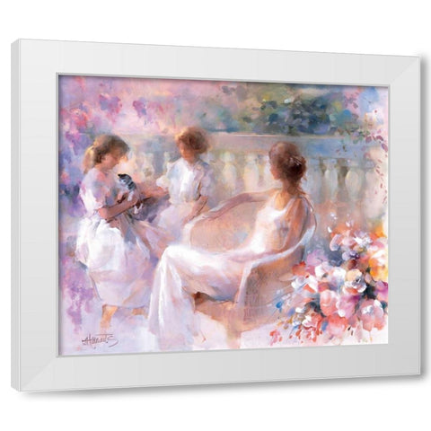 Our kitten White Modern Wood Framed Art Print by Haenraets, Willem