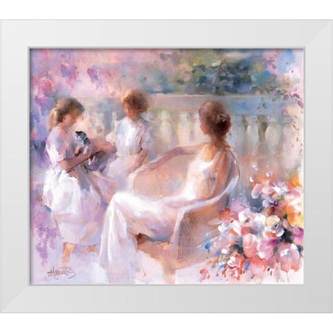 Our kitten White Modern Wood Framed Art Print by Haenraets, Willem