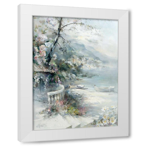 Bayside I White Modern Wood Framed Art Print by Haenraets, Willem