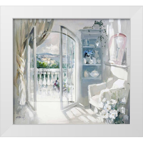 Sunny room White Modern Wood Framed Art Print by Haenraets, Willem