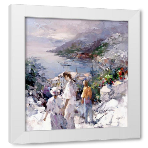 An unforgetable view White Modern Wood Framed Art Print by Haenraets, Willem