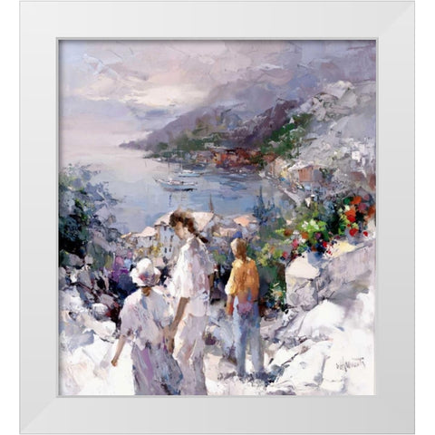 An unforgetable view White Modern Wood Framed Art Print by Haenraets, Willem