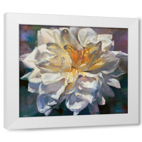 Flower II White Modern Wood Framed Art Print by Haenraets, Willem