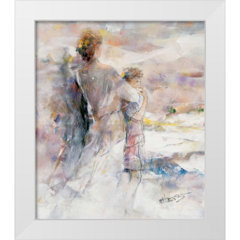 My boy White Modern Wood Framed Art Print by Haenraets, Willem