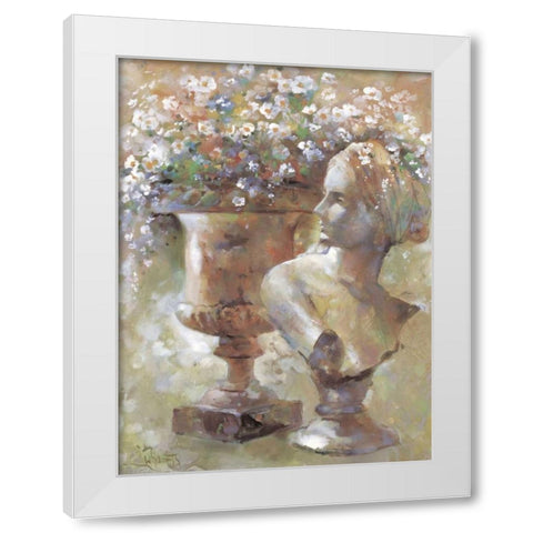 Colourful sculpture White Modern Wood Framed Art Print by Haenraets, Willem