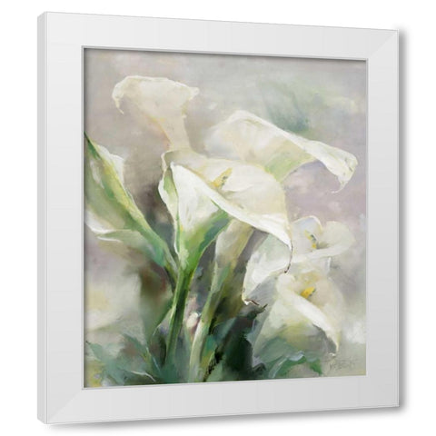 Shiny IV White Modern Wood Framed Art Print by Haenraets, Willem