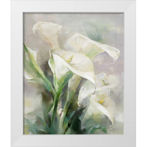 Shiny IV White Modern Wood Framed Art Print by Haenraets, Willem
