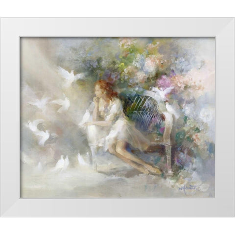 Soft touch White Modern Wood Framed Art Print by Haenraets, Willem